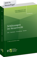 Cover: Sch&auml;tzungen im Steuerrecht - Erich Schmidt Verlag
