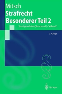 Enlarge image Cover: Strafrecht, Besonderer Teil 2 - Springer