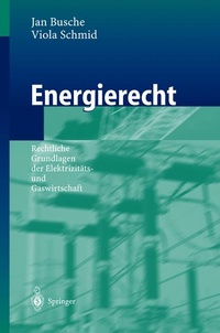 Abbildung von: Energierecht - Springer
