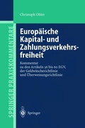 Cover: Europ&auml;ische Kapital- und Zahlungsverkehrsfreiheit - Springer