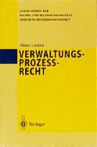 Abbildung von: Verwaltungsprozeßrecht - Springer
