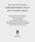 Cover: Die evangelischen Kirchenordnungen des XVI. Jahrhunderts - Mohr Siebeck