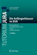 Cover: Die Anf&auml;ngerklausur im BGB - Springer