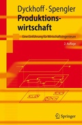 Cover: Produktionswirtschaft - Springer