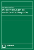 Cover: Die Geschichte der deutschen Rechtssprache - Nomos