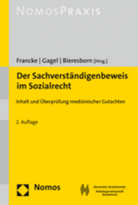 Abbildung von: Der Sachverständigenbeweis im Sozialrecht - Nomos
