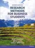 Cover: Research Methods for Business Students - Pearson Education Limited