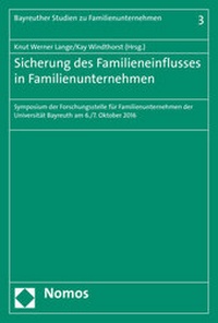 Abbildung von: Sicherung des Familieneinflusses in Familienunternehmen - Nomos
