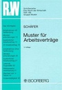Cover: Muster für Arbeitsverträge - Boorberg