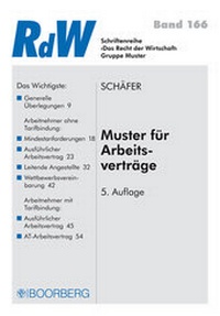 Abbildung von: Muster für Arbeitsverträge - Boorberg