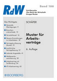 Abbildung von: Muster für Arbeitsverträge - Boorberg