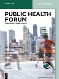 Abbildung von: Public Health Forum - De Gruyter