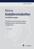 Cover: Geb&uuml;hrentabellen - C.F. M&uuml;ller