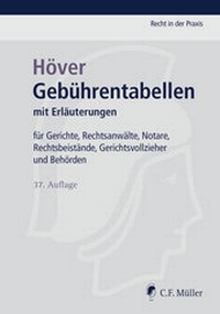 Enlarge image Cover: Gebührentabellen - C.F. Müller