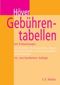 Cover: Geb&uuml;hrentabellen - C.F. M&uuml;ller
