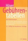 Cover: Gebührentabellen - C.F. Müller