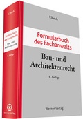Cover: Formularbuch des Fachanwalts Bau- und Architektenrecht - Werner