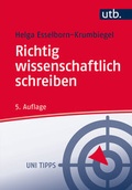 Cover: Richtig wissenschaftlich schreiben - UTB