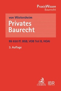 Abbildung von: Privates Baurecht - C.H.BECK