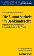 Cover: Die Zumutbarkeit im Denkmalrecht - Kohlhammer
