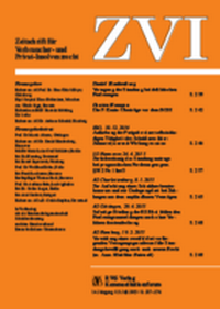 Abbildung von: ZVI - Zeitschrift für Verbraucher- und Privat-Insolvenzrecht - RWS