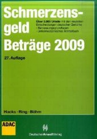 Bild vergrößern Bild: SchmerzensgeldBeträge 2009 - Deutscher Anwaltverlag