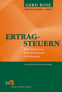 Abbildung von: Ertragsteuern - Erich Schmidt Verlag