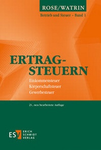 Abbildung von: Ertragsteuern - Erich Schmidt Verlag