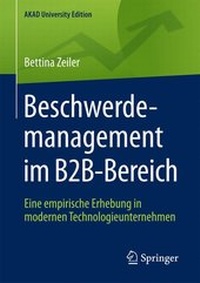Abbildung von: Beschwerdemanagement im B2B-Bereich - Springer