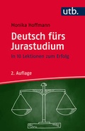 Cover: Deutsch f&uuml;rs Jurastudium - UTB