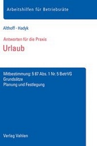 Enlarge image Cover: Urlaub - Vahlen