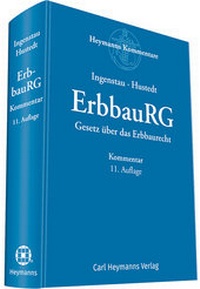 Bild vergrößern Bild: ErbbauRG - Carl Heymanns Verlag
