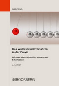 Abbildung von: Das Widerspruchsverfahren in der Praxis - Boorberg