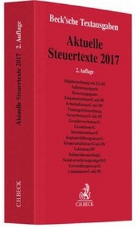 Abbildung von: Aktuelle Steuertexte 2017 - C.H.BECK