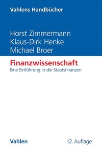 Enlarge image Cover: Finanzwissenschaft - Vahlen