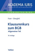 Cover: Klausurenkurs zum BGB - Vahlen