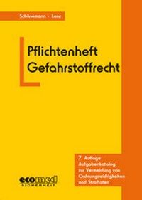 Abbildung von: Pflichtenheft Gefahrstoffrecht - ecomed Storck