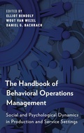 Cover: The Handbook of Behavioral Operations Management - Oxford University Press Inc