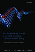 Cover: Minority Accommodation through Territorial and Non-Territorial Autonomy - Oxford University Press
