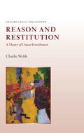 Cover: Reason and Restitution - Oxford University Press
