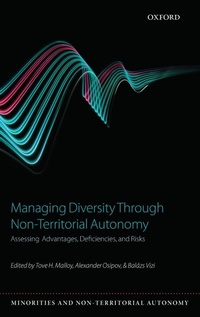 Enlarge image Cover: Managing Diversity through Non-Territorial Autonomy - Oxford University Press