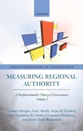 Cover: Measuring Regional Authority - Oxford University Press