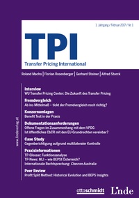 Abbildung von: TPI - Transfer Pricing International - Linde