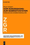 Abbildung von: Vom Konzessions- zum Normativsystem - De Gruyter