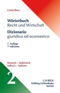 Cover: W&ouml;rterbuch Recht & Wirtschaft Teil II: Deutsch-Italienisch - C.H.BECK