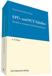 Enlarge image Cover: EPÜ- und PCT-Tabellen - Carl Heymanns Verlag