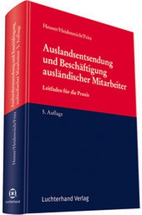 Abbildung von: Auslandsentsendung und Beschäftigung ausländischer Mitarbeiter - Luchterhand