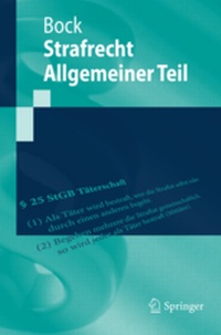 Enlarge image Cover: Strafrecht Allgemeiner Teil - Springer
