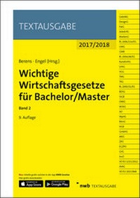 Abbildung von: Wichtige Wirtschaftsgesetze für Bachelor/Master, Band 2 - NWB