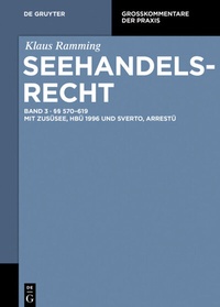 Enlarge image Cover: Seehandelsrecht - De Gruyter